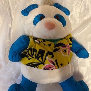 Fisher-Price White and Blue Plush Toy Panda